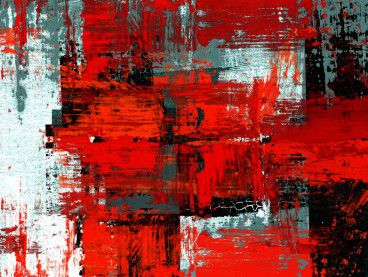 Red and black - Akoestisch schilderij