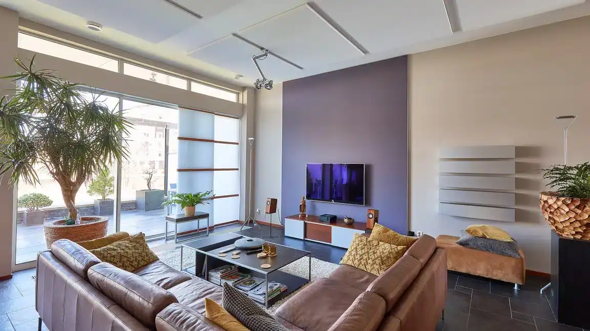 Rivasono akoestische TV wand in huiskamer.jpg